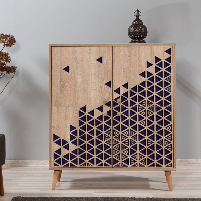 Hanah Home Multilux-123 Armario Multiusos Roble Sonoma